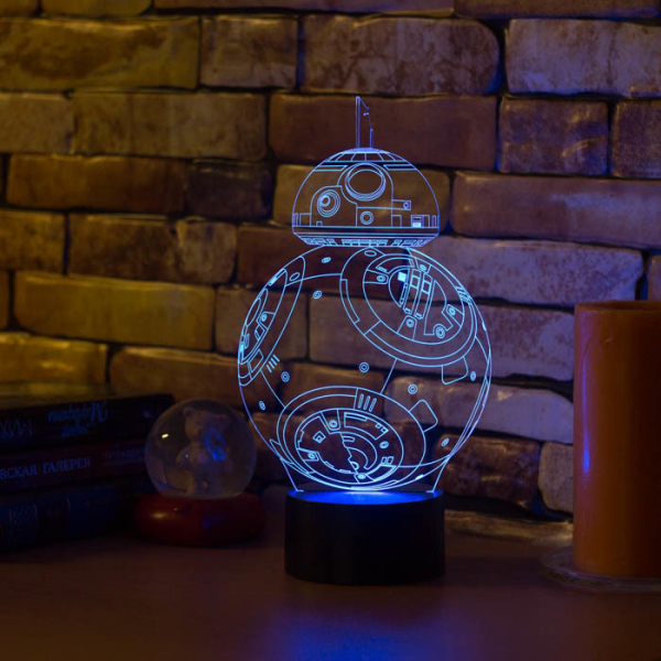 3D светильник  Робот BB-8
