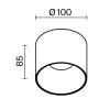 Потолочный светильник Technical C064CL-01-15W3K-RD-WB