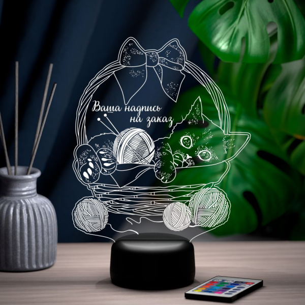 3D светильник  Светильник "Любимой бабушке"