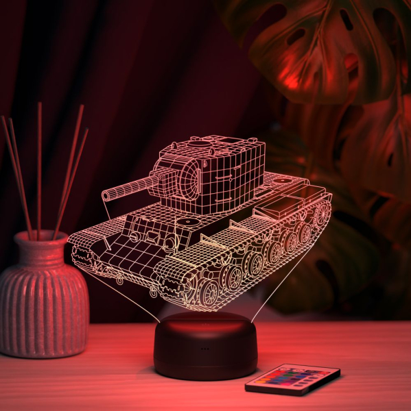 3D светильник  Светильник "Танк КВ-2"