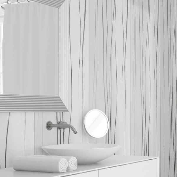 Панель ПВХ Голография Серебряные Нити СН 41 2,7*0,25 STELLA Premium