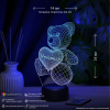 3D светильник  Светильник "Мишка с именем Джамиля"