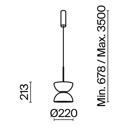 Подвесной светильник Maytoni MOD178PL-L11W3K