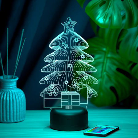3D светильник  Светильник "Ёлочка в Новый год"
