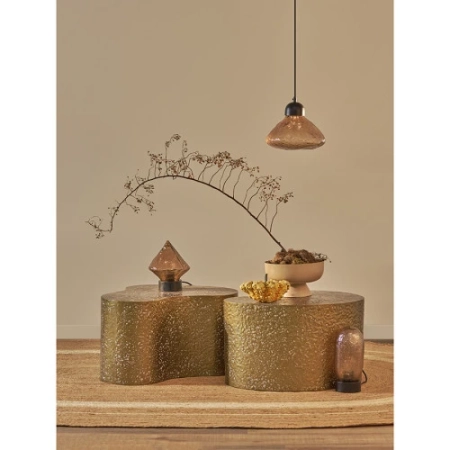 Светильник настольный frozen light, D13х27 см, янтарный