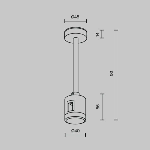 Комплектующие для систем освещения с токоведущими элементами Technical TRA156C-IPCL1-B