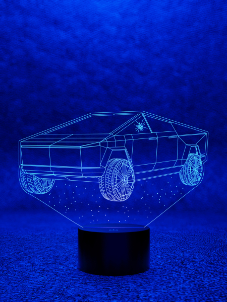 3D светильник  Светильник "Tesla Roadster Илона Маска"