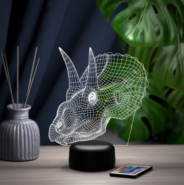 3D светильник  Светильник "Трицератопс"