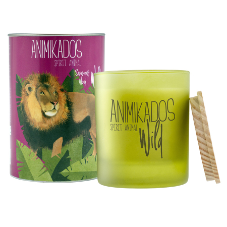 Свеча ароматическая ambientair, wild lion, Древесный, 40 ч