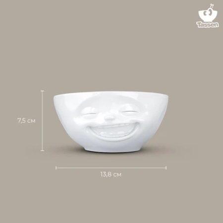 Чаша laughing, 350 мл, белая