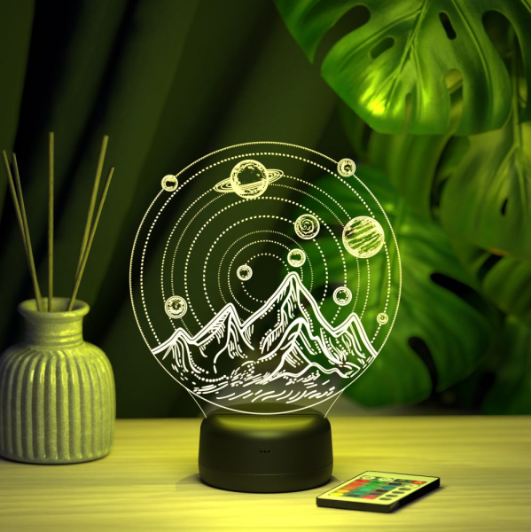 3D светильник  Светильник "Галактический Альбион"