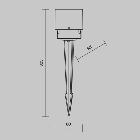 Ландшафтный светильник Outdoor O309FL-L8B3K