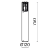 Ландшафтный светильник Outdoor O453FL-01GF