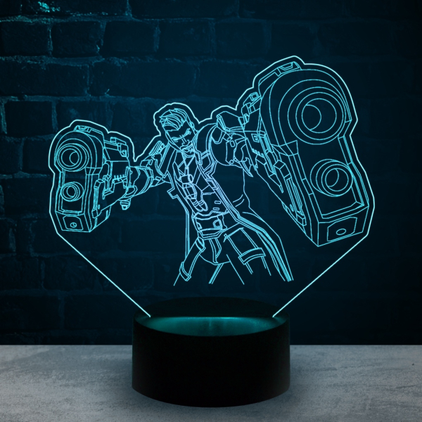 3D светильник  Солдат 24 - Овервотч (Overwatch)