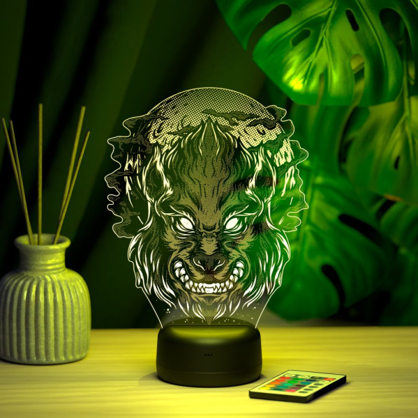 3D светильник  Светильник "Вервольф"