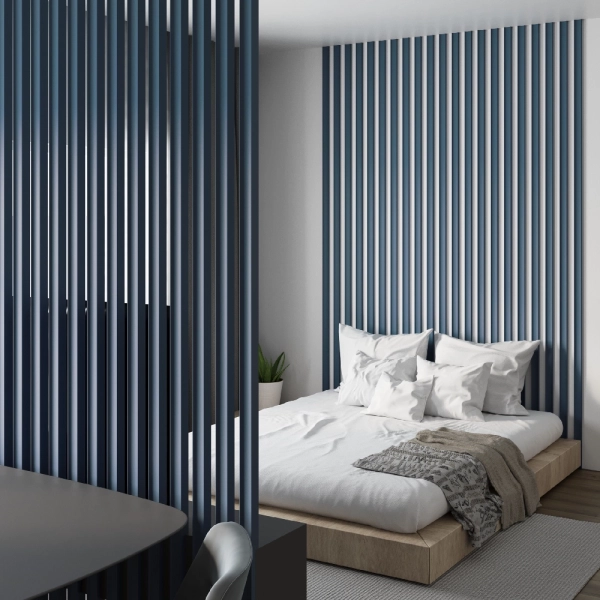 Интерьерная Рейка МДФ STELLA Планкен Рекесс De Luxe Ocean 19*50*2700 (уп.4 шт.)