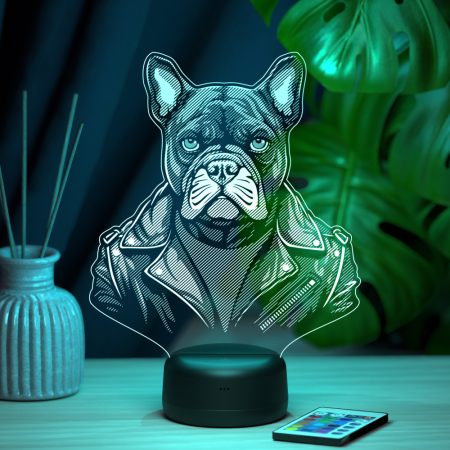 3D светильник  Светильник "Пес в куртке"