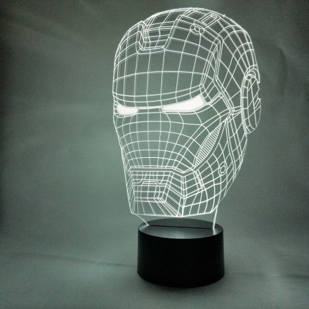 3D светильник  Маска Железного человека