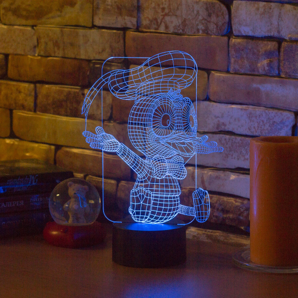 3D светильник  Дональд Дак