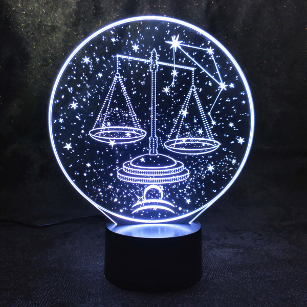 3D светильник  Зодиак - Весы