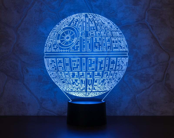 3D светильник  Звезда смерти