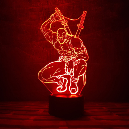 3D светильник  Дэдпул (англ. Deadpool)