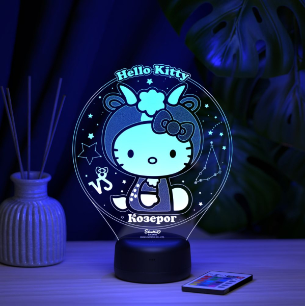 3D светильник  Козерог - Hello Kitty