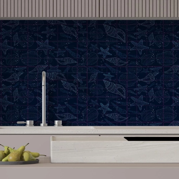 Панель ПВХ 0,2 мозаика «Морская палитра» Stella