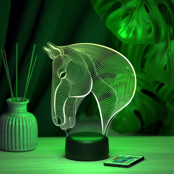 3D светильник  Светильник "Лошадь"