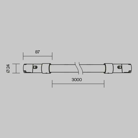 Трековый светильник Technical TR209-1-48W3K-B