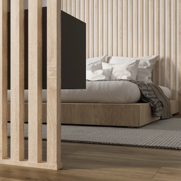 Интерьерная рейка МДФ STELLA Бриона Дуб Сонома 16*40*2700 (уп.8 шт.)