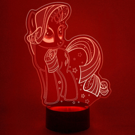 3D светильник  Пони