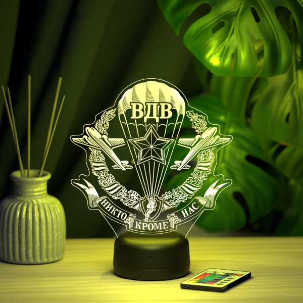 3D светильник  Светильник "ВДВ - Никто кроме нас!"
