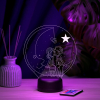 3D светильник  Светильник "Влюбленные на луне"