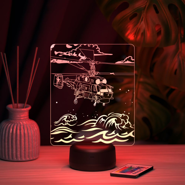 3D светильник  Светильник "Вертолет КА- 27"