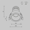 Встраиваемый светильник Technical DL115-10W-4K-B