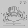 Встраиваемый светильник Technical DL058-7W2.7K-TRS-B