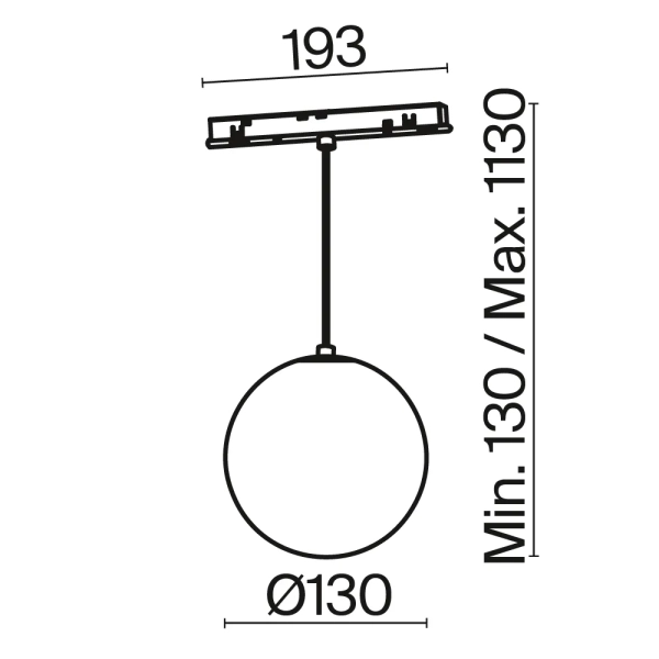 Трековый светильник Technical TR039-4-5WTW-DD-B