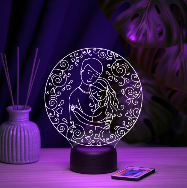 3D светильник  Светильник "Молодая пара"