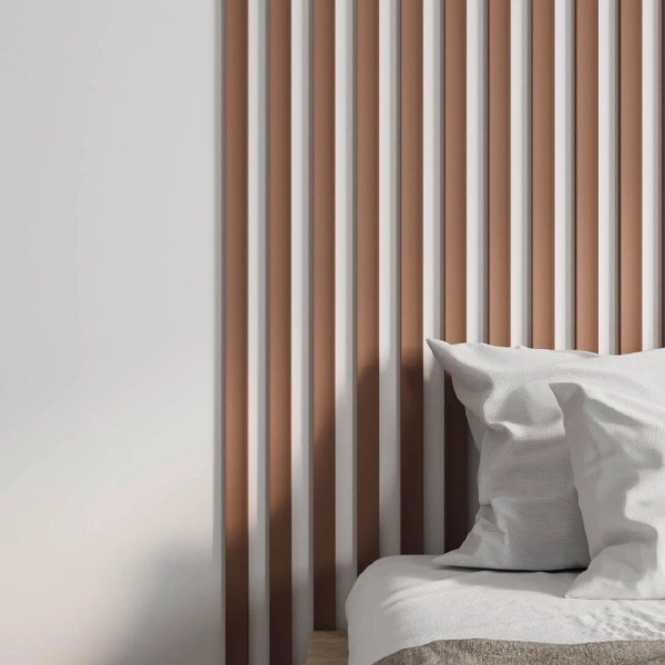 Интерьерная Рейка МДФ STELLA Планкен Рекесс De Luxe Mauve 19*50*2700 (уп.4 шт.)