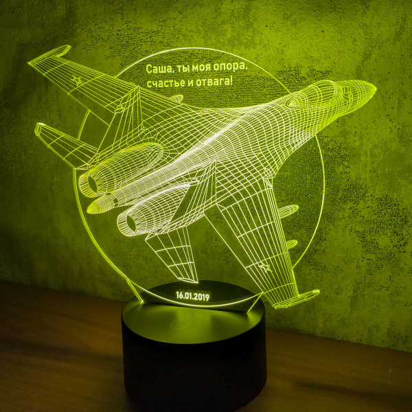3D светильник  Истребитель СУ-35