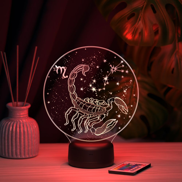 3D светильник  Светильник "Зодиак - Скорпион"