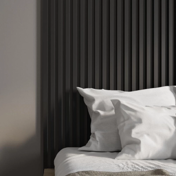 2К Интерьерная рейка МДФ Stella Ривьера Standard Black Edition 40*30*2700 (уп.4 шт.)