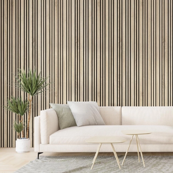 2К Панель Стеновая Акустическая Stella Comfort Dream Standart Дуб Сонома 2780х600х9 (уп.1шт.)