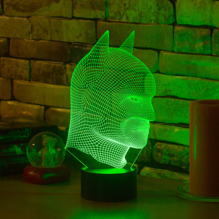 3D светильник  Маска Бэтмена