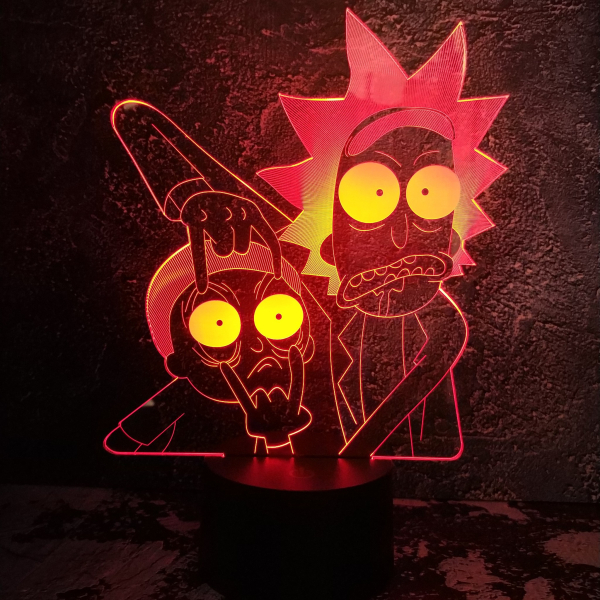 3D светильник  Рик и Морти