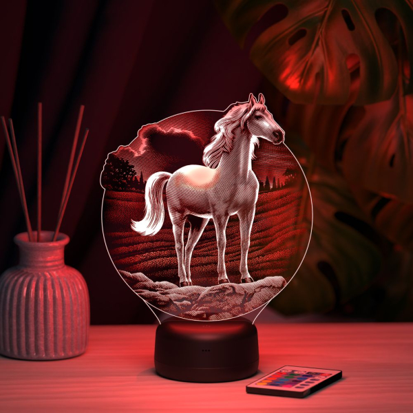 3D светильник  Светильник "Конь"