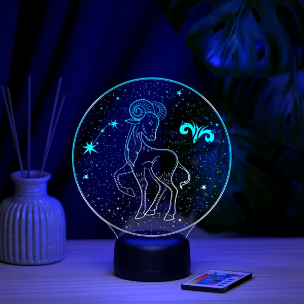 3D светильник  Светильник "Зодиак - Овен"