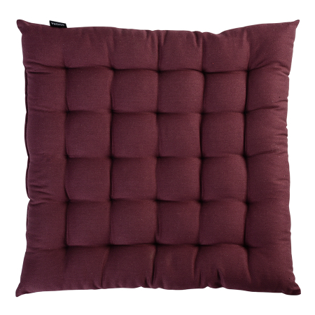 Подушка на стул бордового цвета из коллекции wild, 40х40 см