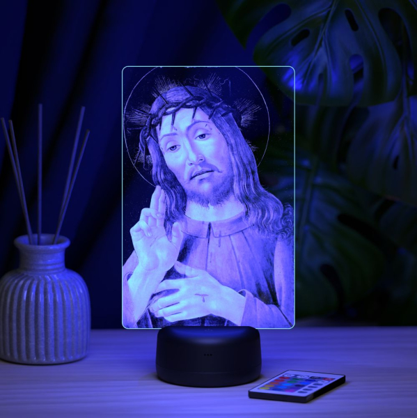3D светильник  Светильник "Иисус Христос"